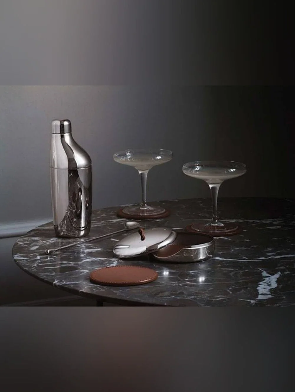 Georg JensenSky Cocktail Set - Shaker, Stirring Spoon and Jigger, 3 Piece